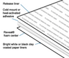 White Self Adhesive Foam Board Cut To Popular Sizes