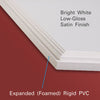 White Sintra Board Cut Pieces in Popular Sizes