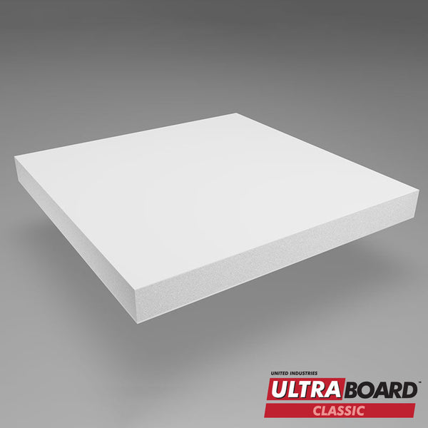 Ultra Board Classic 48 x 96 x 3/4 inch White 8 Sheets